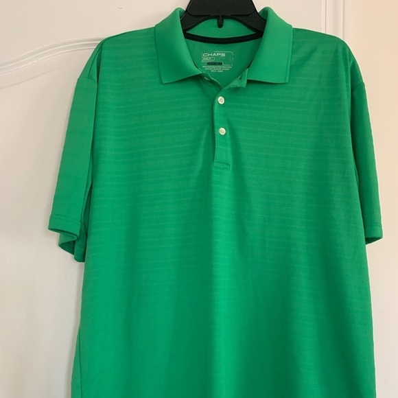 Chaps Other - Chaps Mens Polo Shirt Green Size Large